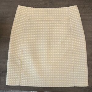 Yellow polka dot skirt Loft